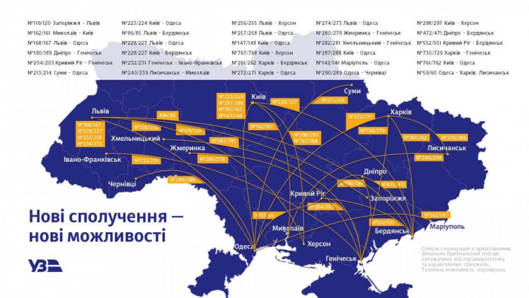 Нові поїзди Укрзалізниці влітку 2021
