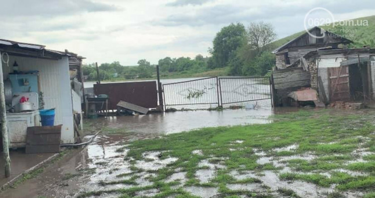 В Кременевке наводнение затопило дворы, утонили куры и собаки