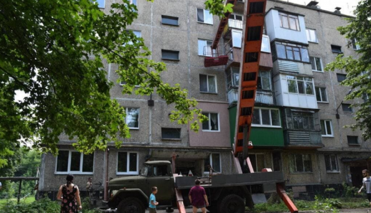 Взрыв гранаты в Донецке