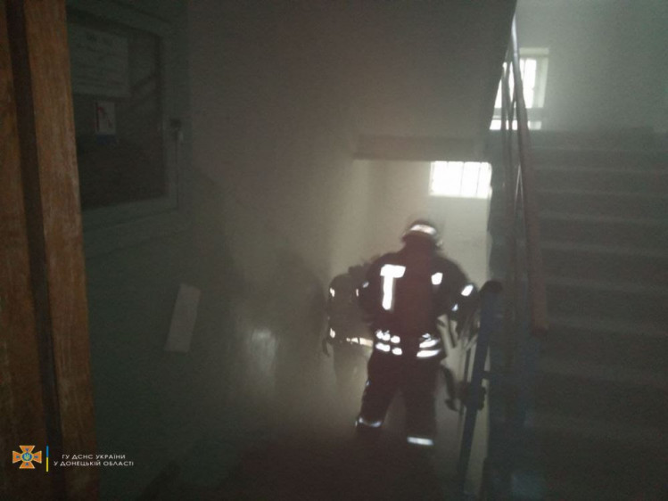 пожар в больнице Волноваха
