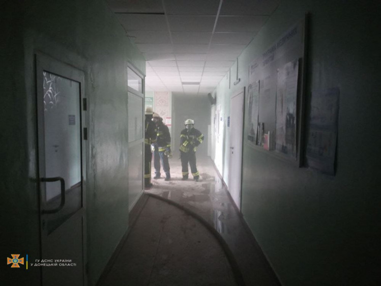 пожар в больнице Волновахи 