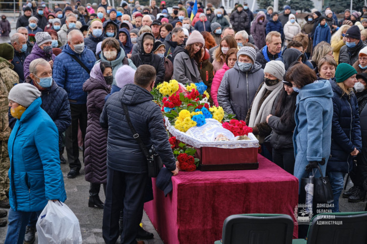 похороны бойца Валерия Геровкина Краматорск