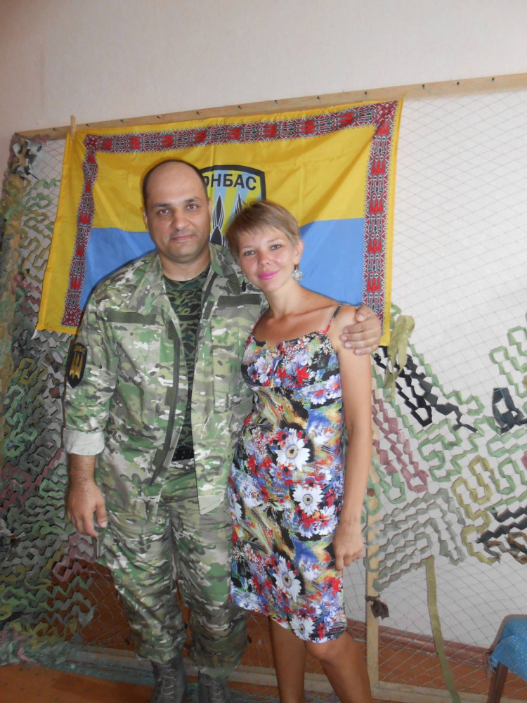 військовий і волонтерка подружжя Ганна та Сергій Щеблєтови
